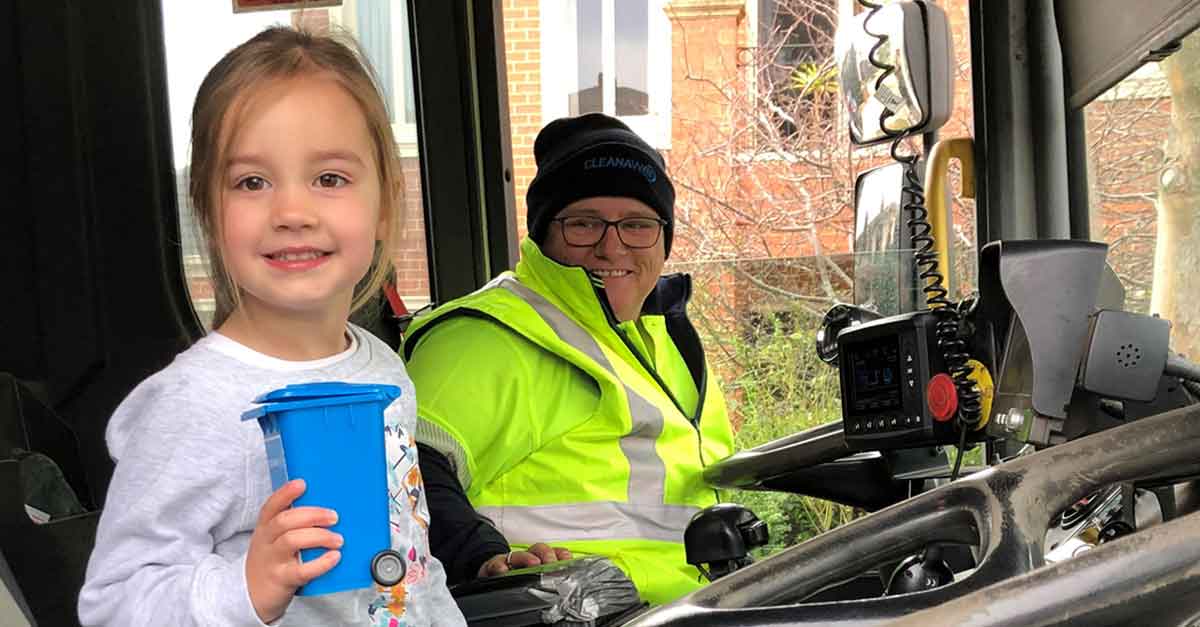 helping-a-future-recycler-overcome-her-fear-of-trucks-cleanaway