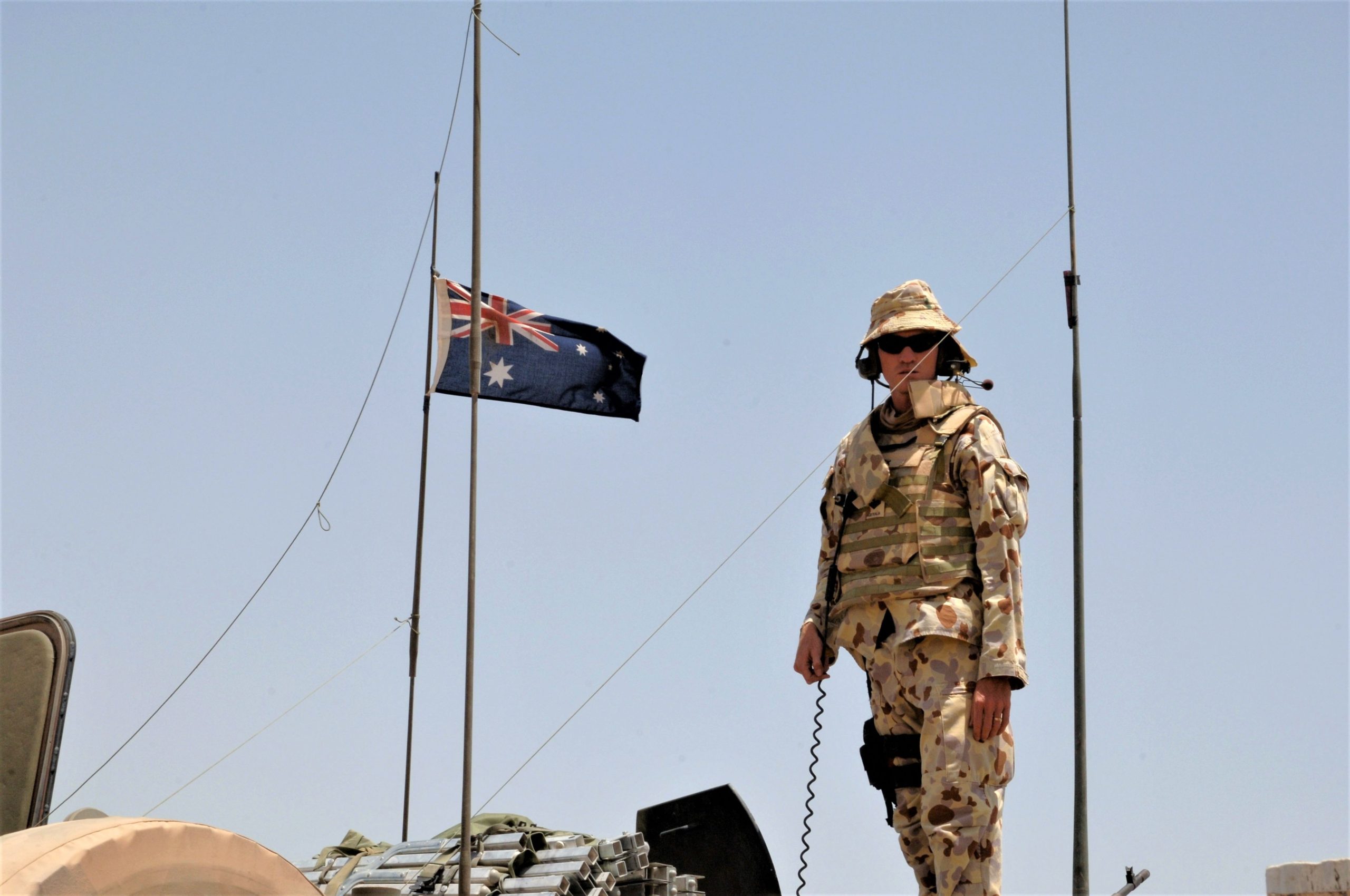 Cameron during his deployment in Iraq