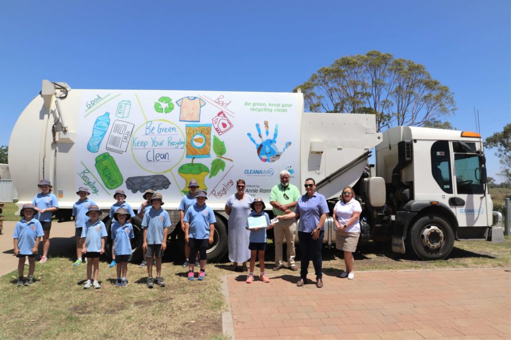 Students brighten up bin collections with inspiring truck art
