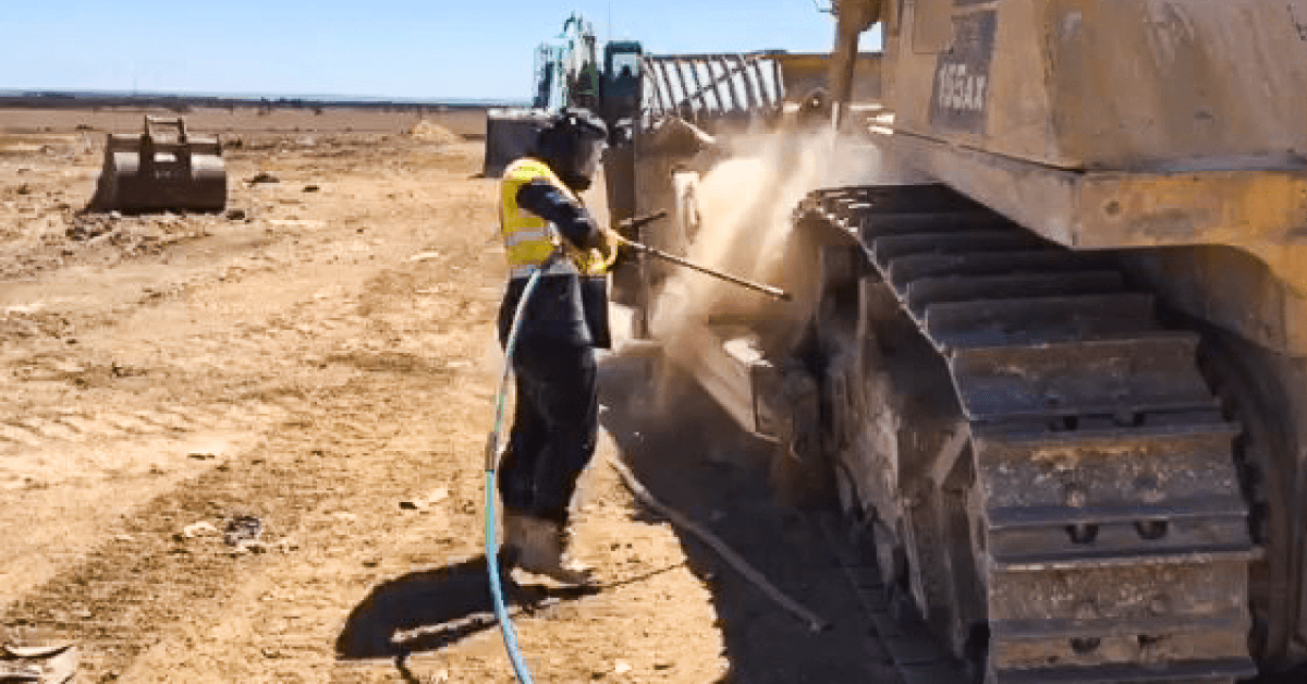 New mobile compressor at Inkerman landfill Cleanaway