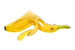Discarded banana skin/peel